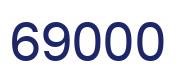 Number 69000 blue image