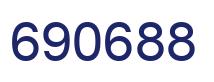 Number 690688 blue image