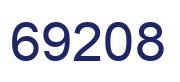 Number 69208 blue image