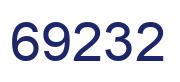 Number 69232 blue image