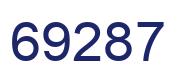 Número 69287 imagen azul