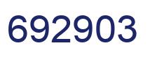 Number 692903 blue image
