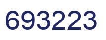 Number 693223 blue image