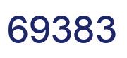 Number 69383 blue image