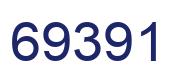 Number 69391 blue image