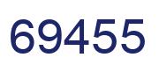 Number 69455 blue image
