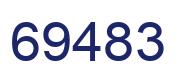 Number 69483 blue image
