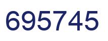 Number 695745 blue image
