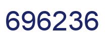 Number 696236 blue image