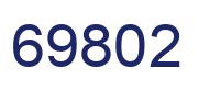 Number 69802 blue image