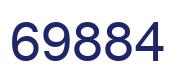 Number 69884 blue image