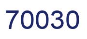 Número 70030 imagen azul