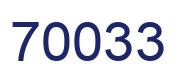 Número 70033 imagen azul