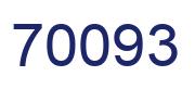 Number 70093 blue image