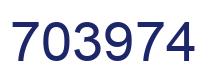 Number 703974 blue image