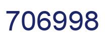 Number 706998 blue image