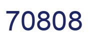 Número 70808 imagen azul