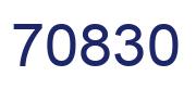 Número 70830 imagen azul