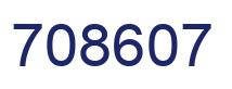 Number 708607 blue image