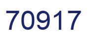 Number 70917 blue image
