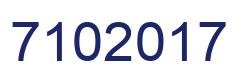 Número 7102017 imagen azul