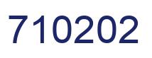 Number 710202 blue image