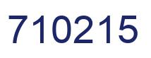 Number 710215 blue image