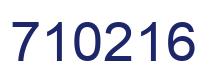 Número 710216 imagen azul