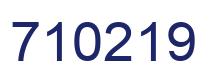 Número 710219 imagen azul