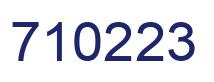 Número 710223 imagen azul