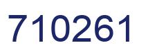 Número 710261 imagen azul