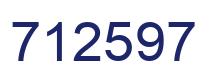 Number 712597 blue image