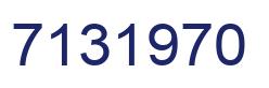 Number 7131970 blue image