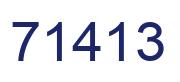 Número 71413 imagen azul
