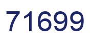 Number 71699 blue image