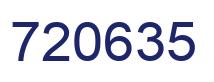Número 720635 imagen azul