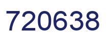 Number 720638 blue image
