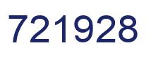 Number 721928 blue image