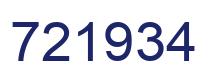 Number 721934 blue image