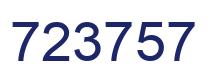 Number 723757 blue image