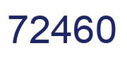 Número 72460 imagen azul