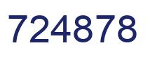 Number 724878 blue image