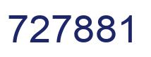 Number 727881 blue image