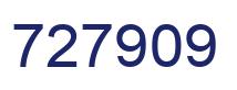 Number 727909 blue image