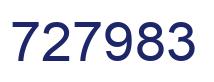 Number 727983 blue image