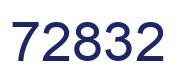 Number 72832 blue image