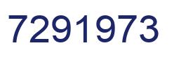 Number 7291973 blue image
