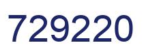 Number 729220 blue image