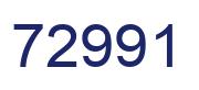 Number 72991 blue image