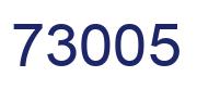 Number 73005 blue image
